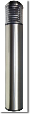 Bollard Light Stainless steel dome top with louver louvers