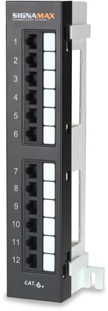 Category 6 6+ CAT6 CAT.6 Mini Wall Mount Patch Panels 12 Port Ports with 89D Bracket or Hinged