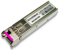 Signamax 065-79LXCWDMx1490 models are Small Form-factor Pluggable (SFP) multimode fiber modules that support Gigabit Ethernet or SONET OC-12 over a single strand of singlemode fiber cable at distances up to 10 kilometers. There are two models in this series: one transmits at 1310 nm and receives at 1490 nm (model 065-79LXCWDMA1490), and the other transmits at 1490 nm and receives at 1310 nm (model 065-79LXCWDMB1490). These modules are designed to be used in pairs facing each other across a single stand of singlemode fiber. They are a cost-effective method of providing changeable Gigabit Ethernet or SONET OC-12 single-fiber singlemode interfaces to switches and media converters equipped with a standard SFP slot.